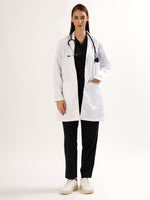 Women’s Full Sleeve Long Lab Coat | Ultra Soft with 4 Pockets.