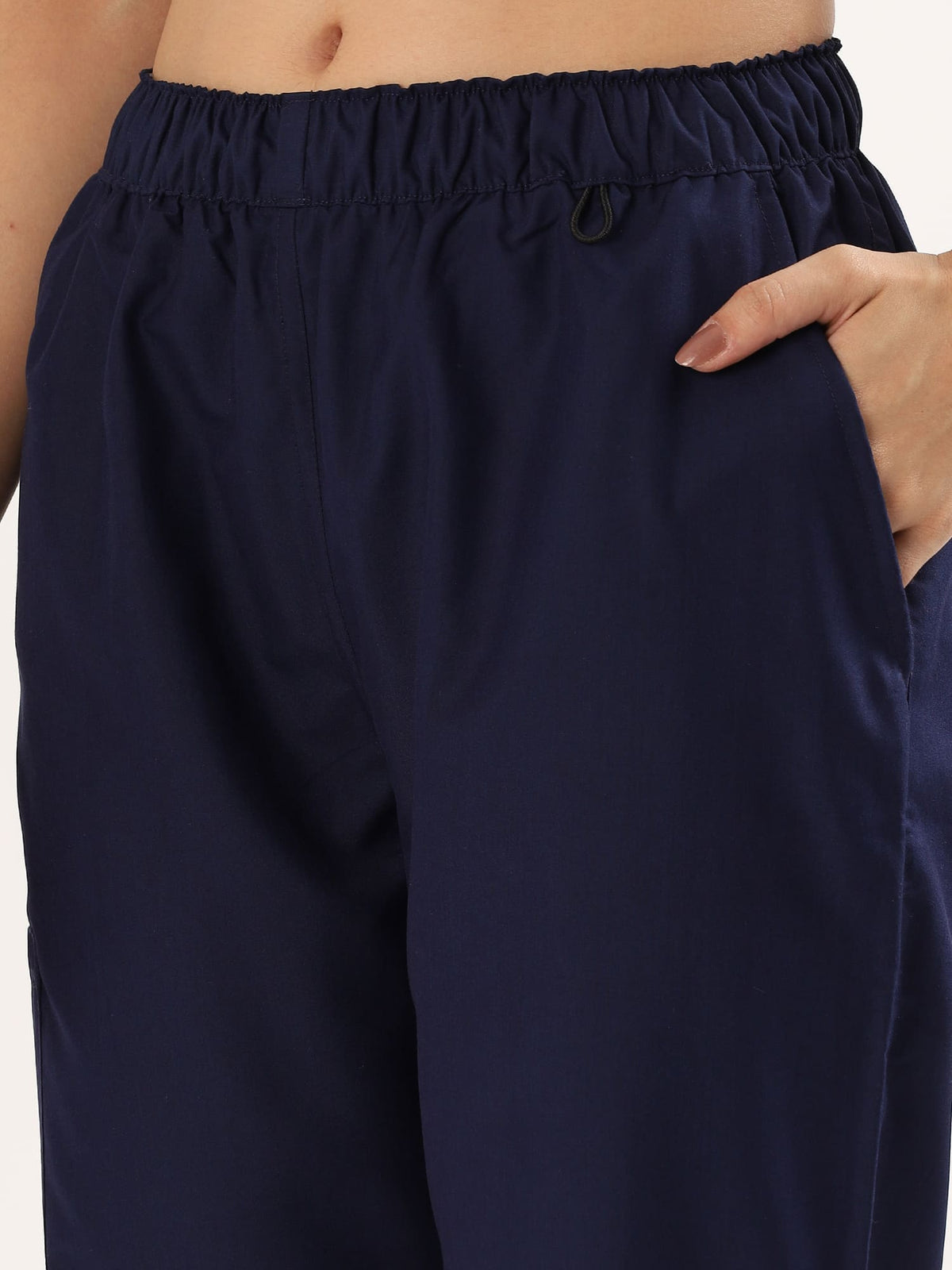 Buy Balomel Midnight Navy Women’s Scrub Suit – Comfortable Medical Uniform for Doctors and Nurses