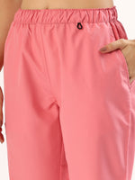 Coral Pink Women’s V-Neck Scrub Suit | Ultra Soft, 9 Pockets