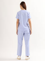 Lavender Mist Women’s V-Neck Scrub Suit | Ultra Soft, 9 Pockets
