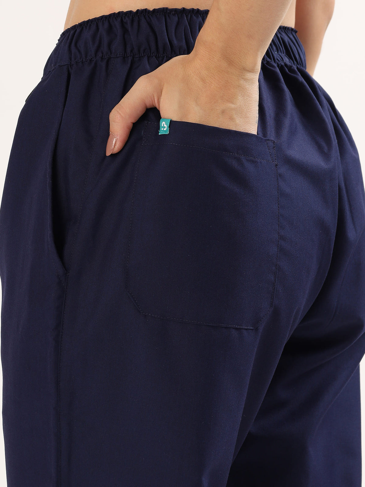 Buy Balomel Midnight Navy Women’s Scrub Suit – Comfortable Medical Uniform for Doctors and Nurses