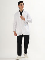 Men’s Full Sleeve Long Lab Coat | Ultra Soft with 4 Pockets