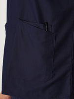 Midnight Navy Men’s V-Neck Scrub Suit | Ultra Soft, 10 Pockets