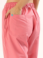 Coral Pink Women’s V-Neck Scrub Suit | Ultra Soft, 9 Pockets