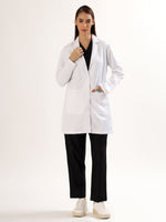 Women’s Full Sleeve Long Lab Coat | Ultra Soft with 4 Pockets.