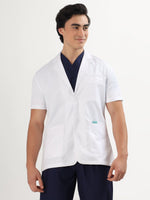 Men’s Half Sleeve Short Lab Coat | Ultra Soft with 5 Pockets
