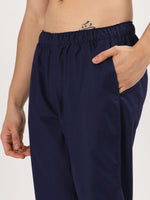 Midnight Navy Men’s V-Neck Scrub Suit | Ultra Soft, 10 Pockets