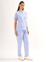 Lavender Mist Women’s V-Neck Scrub Suit | Ultra Soft, 9 Pockets