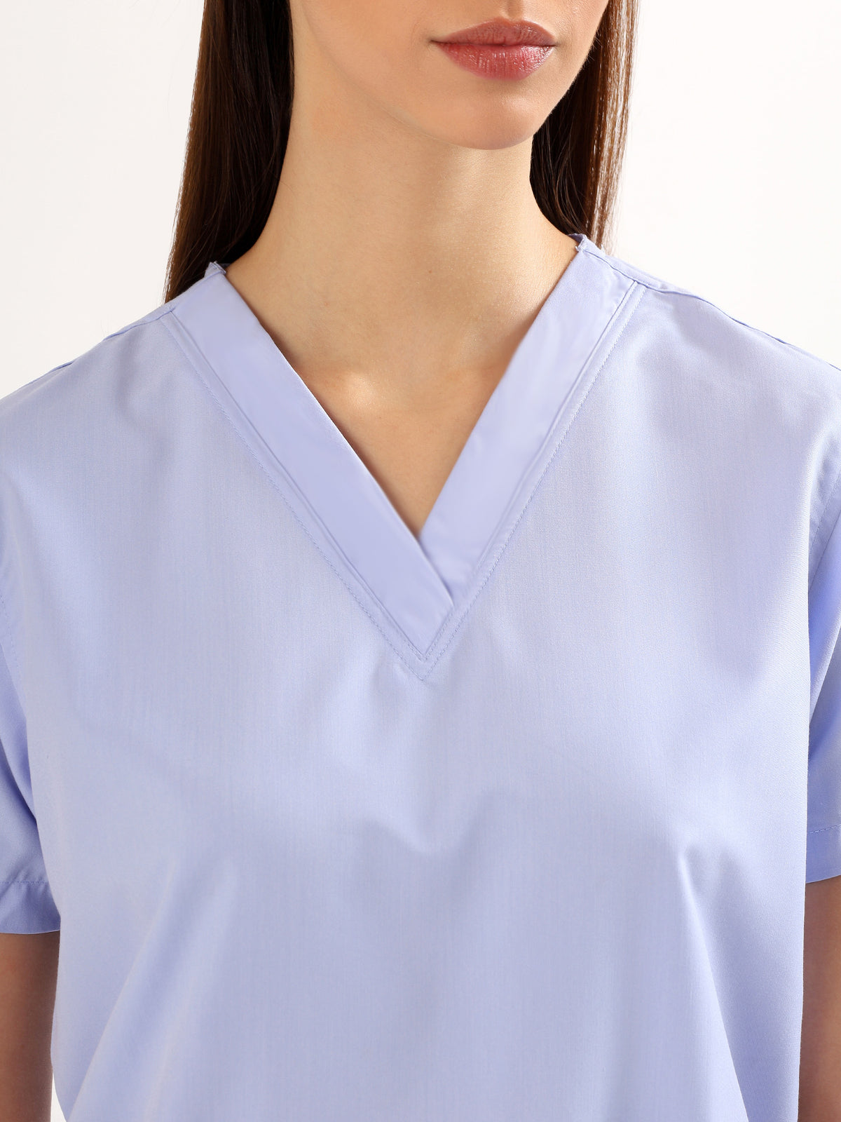Lavender Mist Women’s V-Neck Scrub Suit | Ultra Soft, 9 Pockets