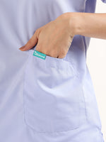 Lavender Mist Women’s V-Neck Scrub Suit | Ultra Soft, 9 Pockets