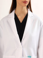 Women’s Full Sleeve Short Lab Coat | Ultra Soft with 4 Pockets