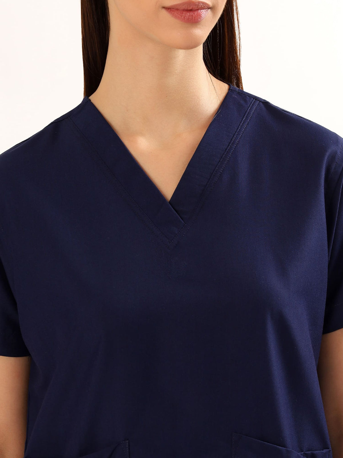 Buy Balomel Midnight Navy Women’s Scrub Suit – Comfortable Medical Uniform for Doctors and Nurses