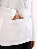 Women’s Full Sleeve Short Lab Coat | Ultra Soft with 4 Pockets