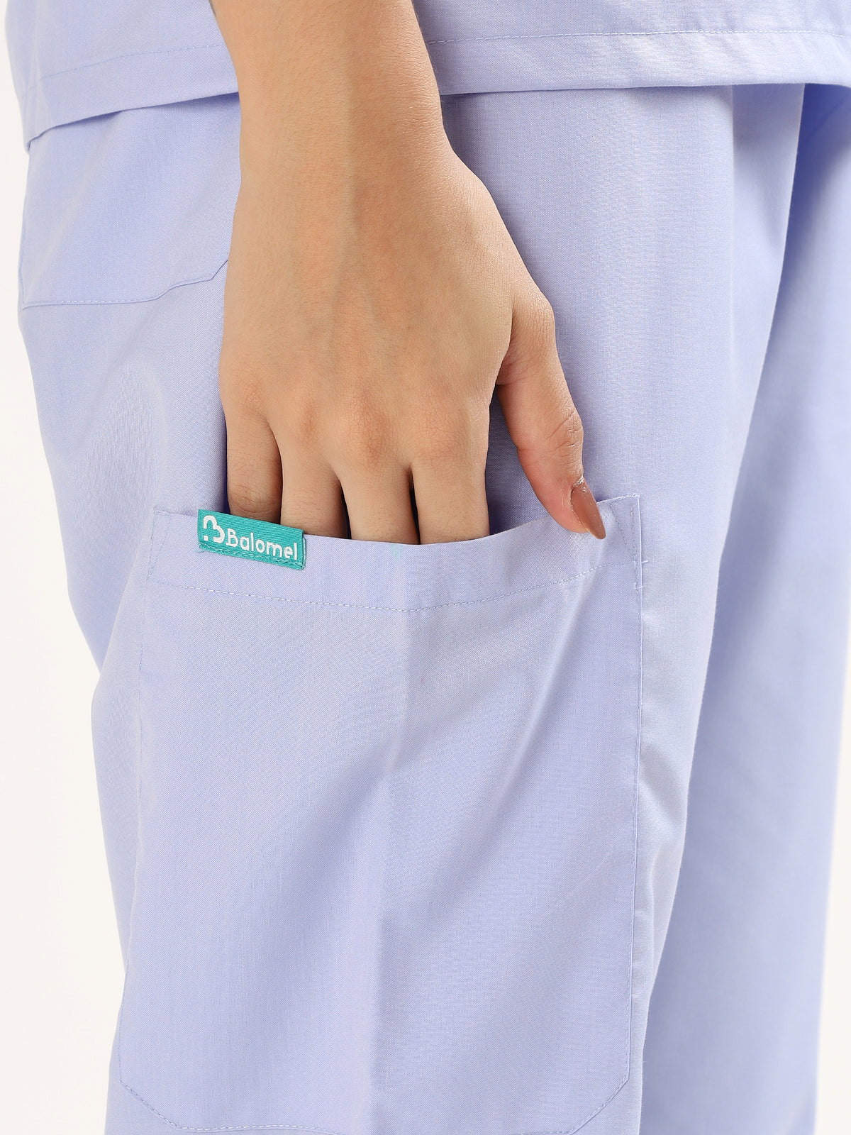 Lavender Mist Women’s V-Neck Scrub Suit | Ultra Soft, 9 Pockets