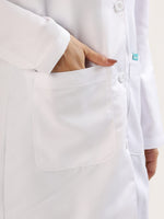 Women’s Full Sleeve Long Lab Coat | Ultra Soft with 4 Pockets.