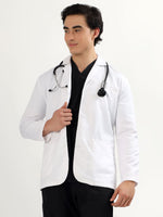 Men’s Full Sleeve Short Lab Coat | Ultra Soft with 5 Pockets