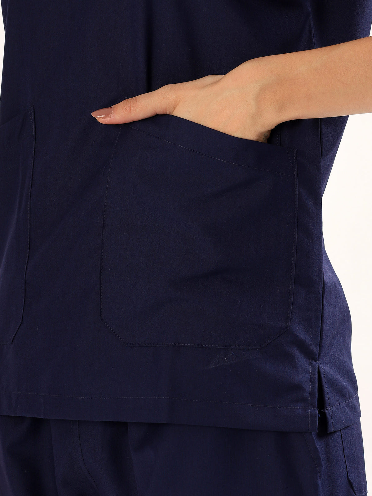Buy Balomel Midnight Navy Women’s Scrub Suit – Comfortable Medical Uniform for Doctors and Nurses