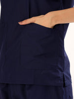 Buy Balomel Midnight Navy Women’s Scrub Suit – Comfortable Medical Uniform for Doctors and Nurses