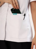 Women’s Half Sleeve Short Lab Coat | Ultra Soft with 4 Pockets