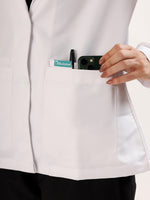 Women’s Full Sleeve Short Lab Coat | Ultra Soft with 4 Pockets
