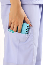 Lavender Mist Women’s V-Neck Scrub Suit | Ultra Soft, 9 Pockets